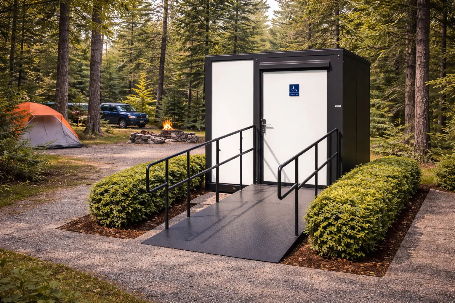 Toilette Accessible PMR 10' — Espace public — Lévis, QC